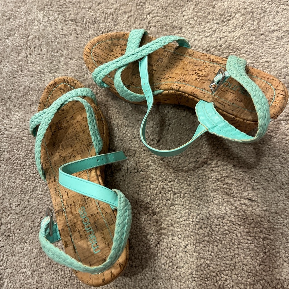 Maurices Aqua Braided Strap Sandals